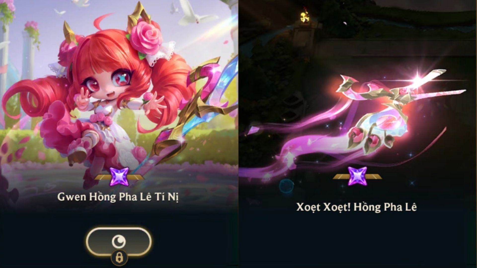 Gwen Hồng Pha Lê Tí Nị Kèm Chưởng Lực